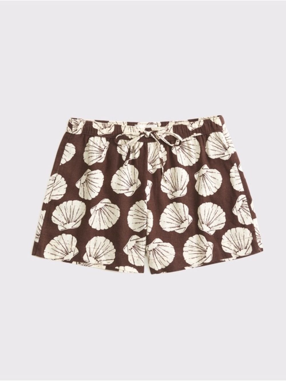 Abercrombie & Fitch Mid Rise Linen-Blend Pull-On Short Medium